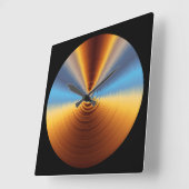 Metallschimmer Quadratische Wanduhr (Winkel)