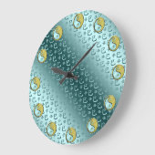 Metallschlange Große Wanduhr (Winkel)