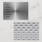 Metallschlauch, auf 2 Seiten aus Metall Visitenkarte (Vorne/Hinten)