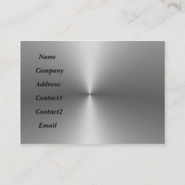 Metallschlauch, auf 2 Seiten aus Metall Visitenkarte