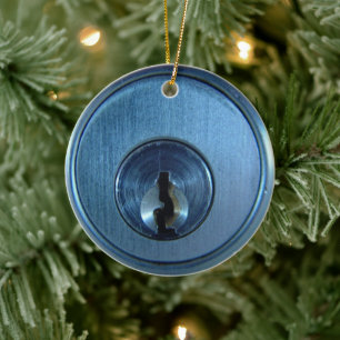 Metallschloss Keramik Ornament