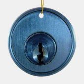 Metallschloss Keramik Ornament (Vorne)