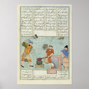 Metallschmiede, von 'Shah-Nameh Poster