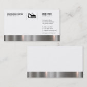 Metallschneider für Bauarbeiter Visitenkarte (Vorne/Hinten)