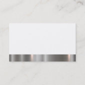 Metallschneider für Bauarbeiter Visitenkarte (Rückseite)