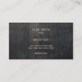 Metallschrott, Recycelnd Metallkarte Visitenkarte (Rückseite)