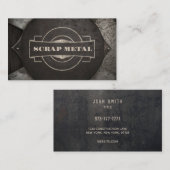 Metallschrott, Recycelnd Metallkarte Visitenkarte (Vorne/Hinten)