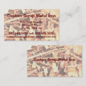 Metallschrott-Recycler Visitenkarte (Vorne/Hinten)