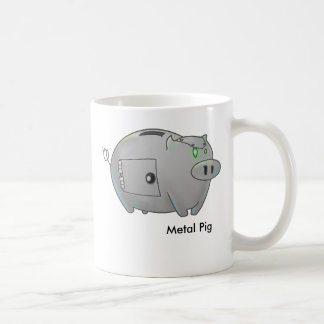 Metallschwein Kaffeetasse