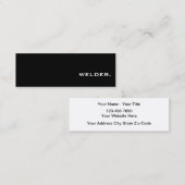 Metallschweißer-Visitenkarten Mini Visitenkarte (Vorne/Hinten)