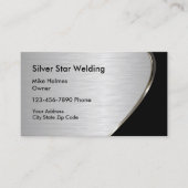 Metallschweißkarten Visitenkarte (Vorderseite)