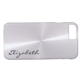 Metallsilber aus Edelstahl Case-Mate iPhone Hülle (Rückseite (Horizontal))