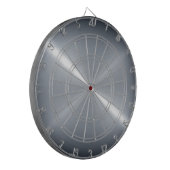 Metallsilber aus Edelstahl Dartscheibe (Vorderseite Links)