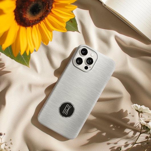 Metallsilber-Bild aus gebürstetem Aluminium Case-Mate iPhone Hülle