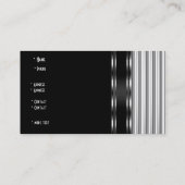 Metallsilber der Visitenkarte Schwarz-weiß (Rückseite)