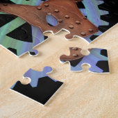 Metallsilber-Maskerbe Steampunkmasken Puzzle (Seite)