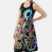 Metallsilber-Maskerbe Steampunkmasken Schürze (InSitu)