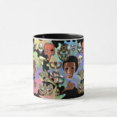 Metallsilber-Maskerbe Steampunkmasken Tasse (Zentrum)
