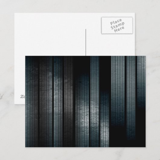 Metallsilber Postkarte (Vorne/Hinten)