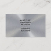 Metallsilberblätter für Bauarbeiter Visitenkarte (Rückseite)