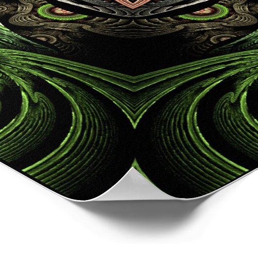 Metallskulptur Mandala Poster (Ecke)