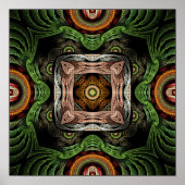 Metallskulptur Mandala Poster (Vorne)