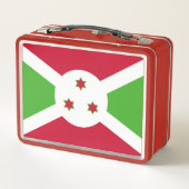 Metallsteine ohne Lunchbox mit Burundi-Flagge (Rückseite)