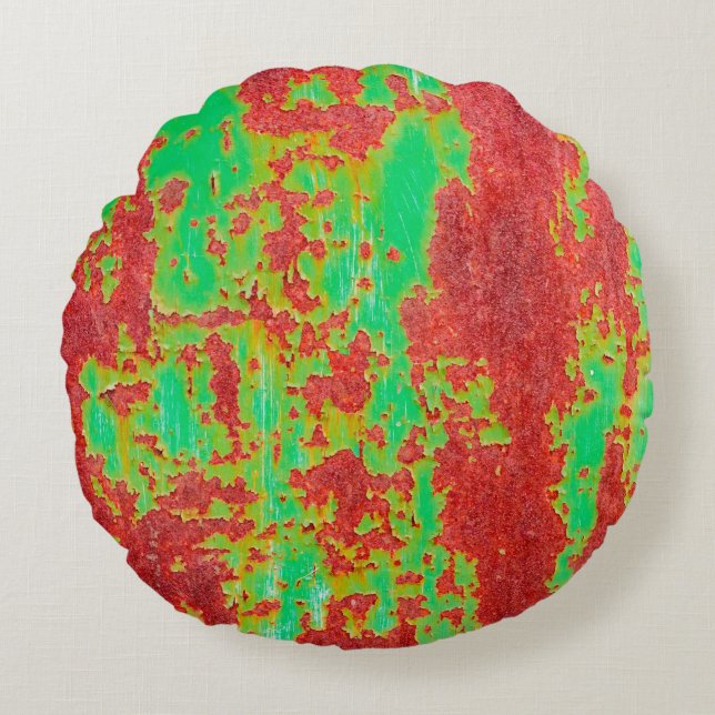 Metallstruktur mit Kratzer- und Risseffekt, ab Rundes Kissen (Vorderseite)