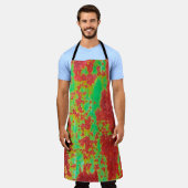 Metallstruktur mit Kratzer- und Risseffekt, ab Schürze (Getragen)