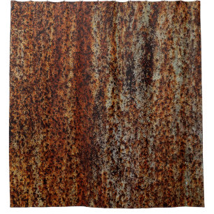 Metallstruktur mit Kratzern und Cracksabstract Duschvorhang