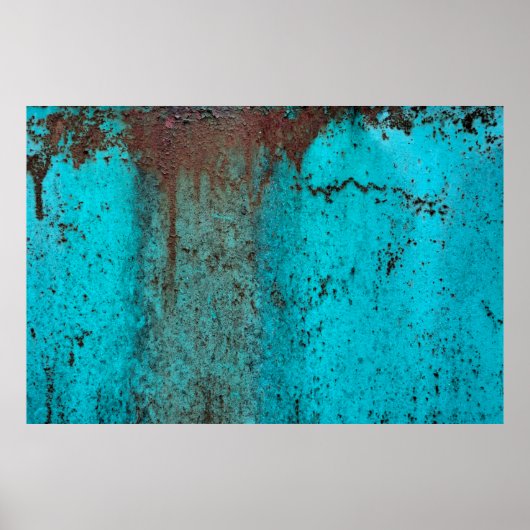 Metallstruktur mit Kratzern und Cracksabstract, ei Poster (Vorne)