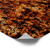 Metallstruktur mit Kratzern und Cracksabstract, ei Poster (Ecke)