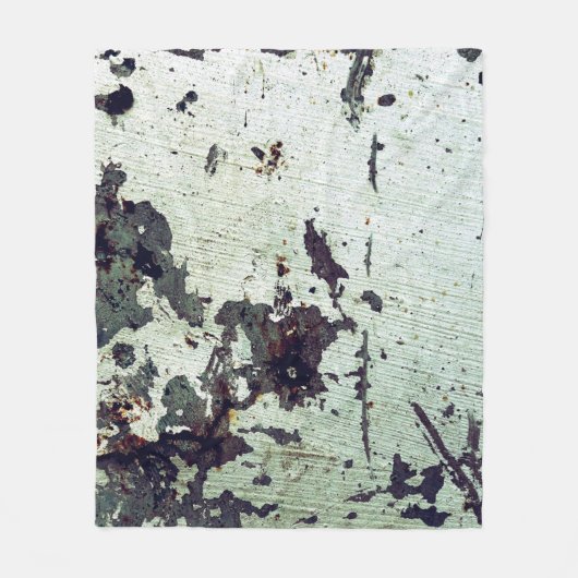 Metallstruktur mit Kratzern und Cracksabstract Fleecedecke (Vorderseite)
