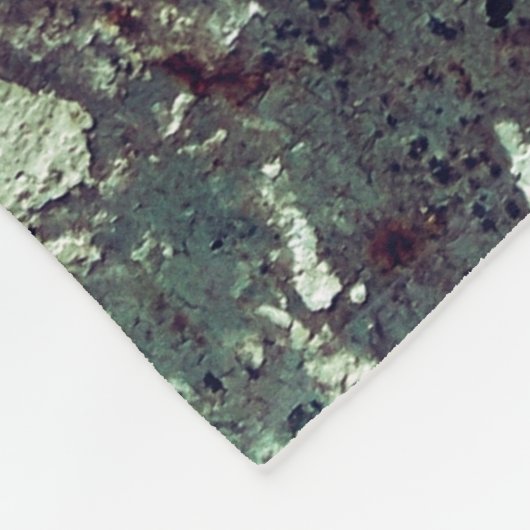 Metallstruktur mit Kratzern und Cracksabstract Fleecedecke (Ecke)