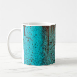 Metallstruktur mit Kratzern und Cracksabstract Kaffeetasse