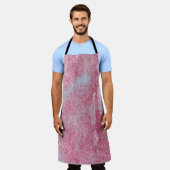 Metallstruktur mit Kratzern und Rissen abstrakt, Schürze (Getragen)