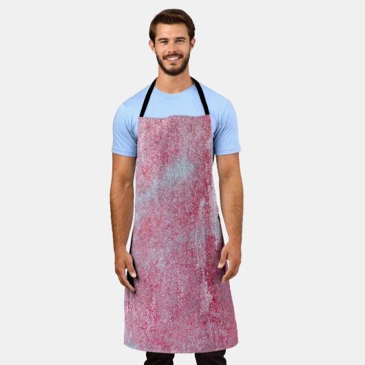 Metallstruktur mit Kratzern und Rissen abstrakt,  Schürze (Getragen)