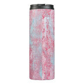 Metallstruktur mit Kratzern und Rissen abstrakt, Thermosbecher (Rückseite)