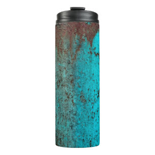 Metallstruktur mit Kratzern und Rissenabstrakt, a Thermosbecher