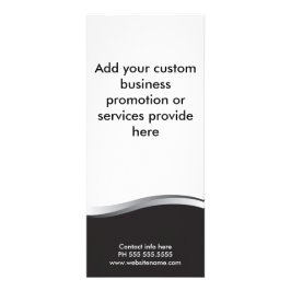 Metallswoosh-Gestellkarte Werbekarte