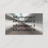 MetallTeller-Kreisentwurfs-Geschäfts-Karten Visitenkarte (Rückseite)