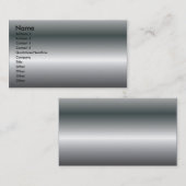 METALLTEXTIE VISITENKARTE (Vorne/Hinten)