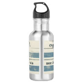 Metalltherme mit Ozean Edelstahlflasche (Rückseite)