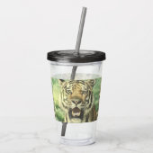 Metalltiger Acryltrinkbecher (Rückseite)