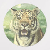 Metalltiger Etiketten (Design 2)