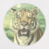 Metalltiger Etiketten (Design 1)