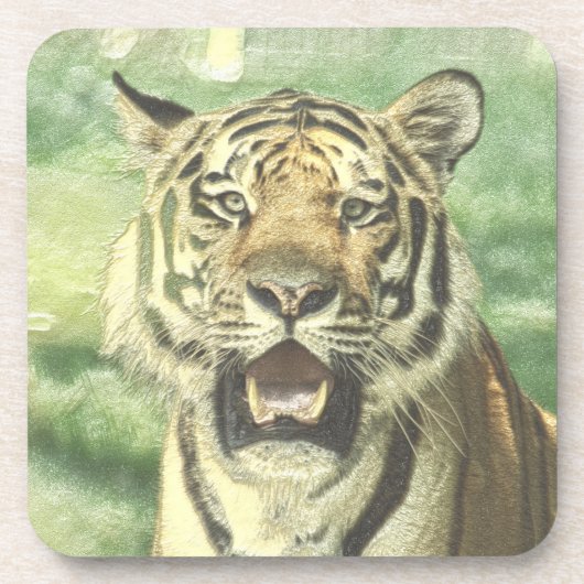 Metalltiger Getränkeuntersetzer (Vorderseite)