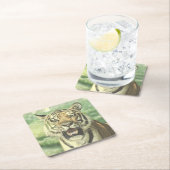 Metalltiger Rechteckiger Pappuntersetzer (Vor Ort)