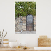 Metalltür und -wand poster (Küche)