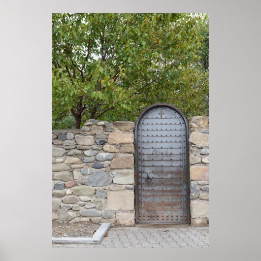 Metalltür und -wand poster (Vorne)